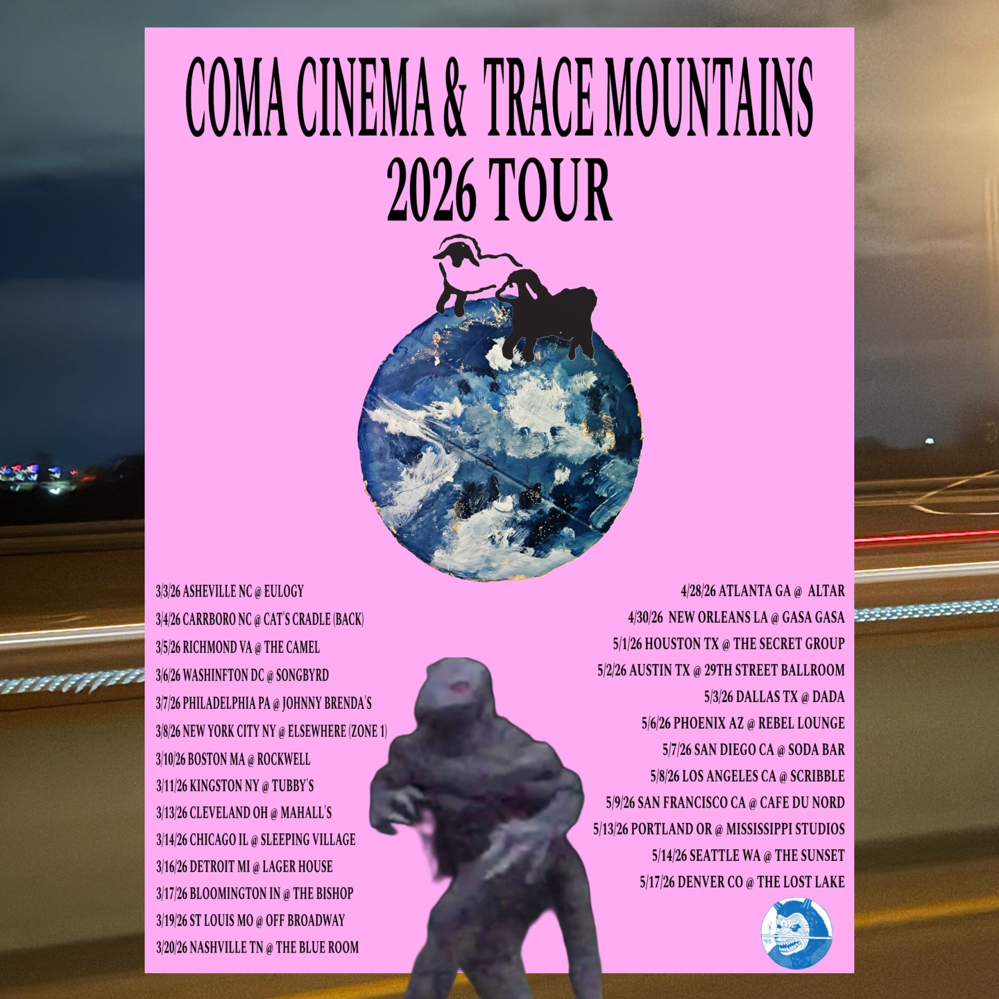 Coma Cinema Tour Poster 2026